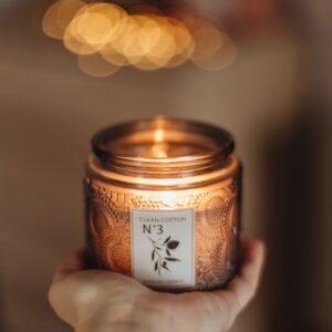 Fancy Rose Petal Candle